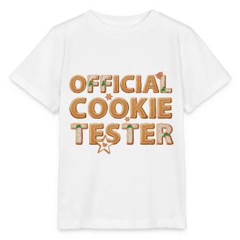 Offizieller Kekstester Familie Weihnachtsdesserts - Stanley/Stella Kinder T-Shirt MINI CREATOR  - Weiß - Vorne - Maike (125cm)