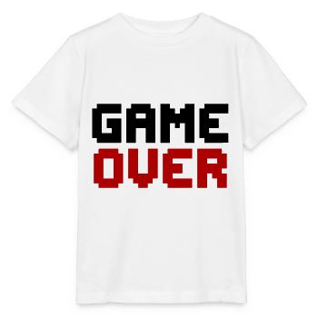 GAME OVER PIXEL Retro Gaming - T-shirt bio MINI CREATOR Stanley/Stella Enfant - blanc - Devant - Maike (125cm)