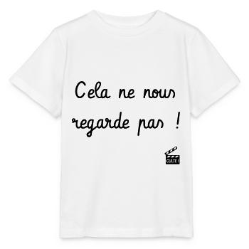 Cela ne nous regarde pas ! Les Inconnus - Culte ! - T-shirt bio MINI CREATOR Stanley/Stella Enfant - blanc - Devant - Maike (125cm)