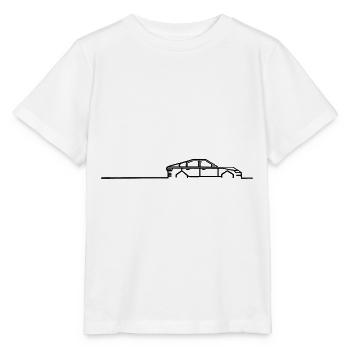 Auto Silhouette - Stanley/Stella Kinder T-Shirt MINI CREATOR  - Weiß - Vorne - Maike (125cm)