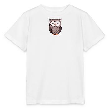 Hiboux hiboux - T-shirt bio MINI CREATOR Stanley/Stella Enfant - blanc - Devant - Maike (125cm)