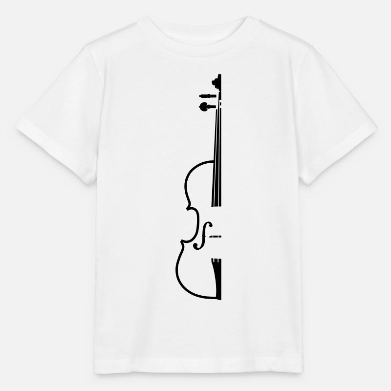 violon - T-shirt bio MINI CREATOR Stanley/Stella Enfant - blanc