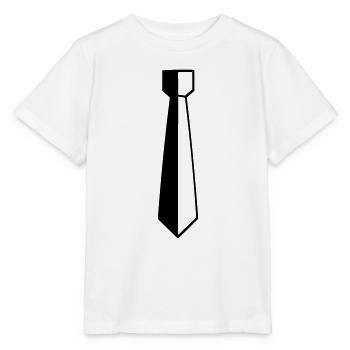 Cravate - T-shirt bio MINI CREATOR Stanley/Stella Enfant - blanc - Devant - Maike (125cm)