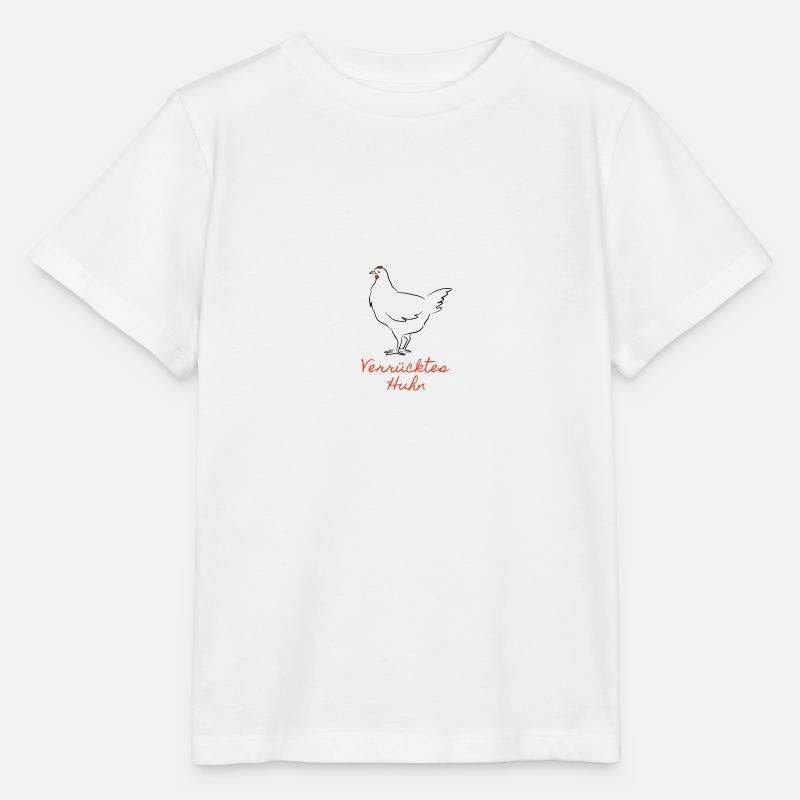Verrücktes Huhn - Stanley/Stella Kinder T-Shirt MINI CREATOR  - Weiß