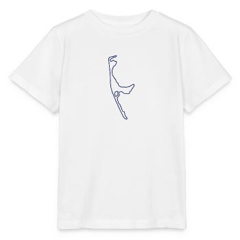 sylt umriss blau - Stanley/Stella Kinder T-Shirt MINI CREATOR  - Weiß - Vorne - Maike (125cm)