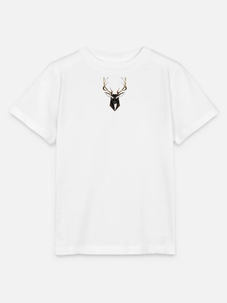 Minimalistischer Hirsch - Stanley/Stella Kinder T-Shirt MINI CREATOR - Weiß