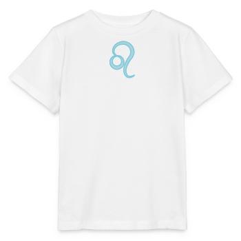 Leo Zodiac Sign Symbol Pastel Blue - Stanley/Stella MINI CREATOR Kids’ T-Shirt - white - Front - Maike (125cm)