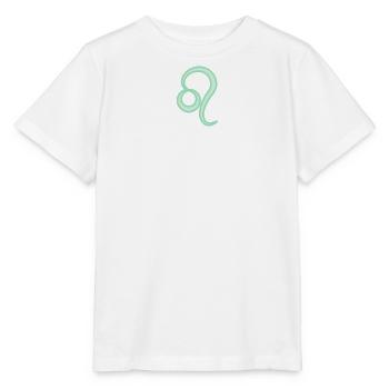 Löwen-Sternzeichen Pastellgrün - Stanley/Stella Kinder T-Shirt MINI CREATOR  - Weiß - Vorne - Maike (125cm)
