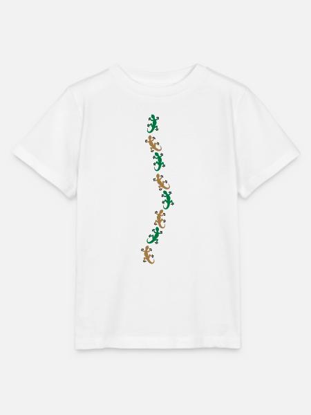 Acht Geckos - Stanley/Stella Kinder T-Shirt MINI CREATOR - Weiß