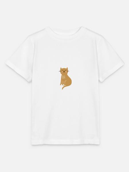 Katze - Stanley/Stella Kinder T-Shirt MINI CREATOR - Weiß