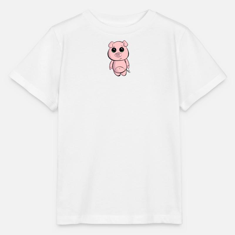 Kleines Babyschwein - Stanley/Stella Kinder T-Shirt MINI CREATOR  - Weiß