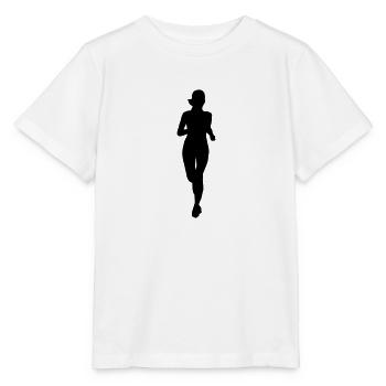 Läuferin, laufen - Stanley/Stella Kinder T-Shirt MINI CREATOR  - Weiß - Vorne - Maike (125cm)