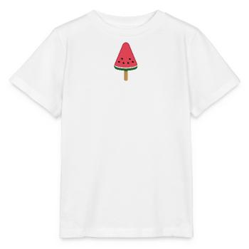 Tranche de popsicle à la pastèque - T-shirt bio MINI CREATOR Stanley/Stella Enfant - blanc - Devant - Maike (125cm)