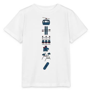 Wintersport - Stanley/Stella Kinder T-Shirt MINI CREATOR  - Weiß - Vorne - Maike (125cm)