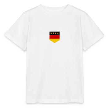 Deutschland Deutschlandfahne Hemdtasche 4 Sterne - Stanley/Stella Kinder T-Shirt MINI CREATOR  - Weiß - Vorne - Maike (125cm)