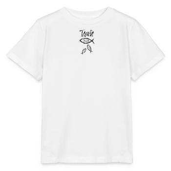 Christening 2025 3 fish dynamically swimming - Stanley/Stella MINI CREATOR Kids’ T-Shirt - white - Front - Maike (125cm)