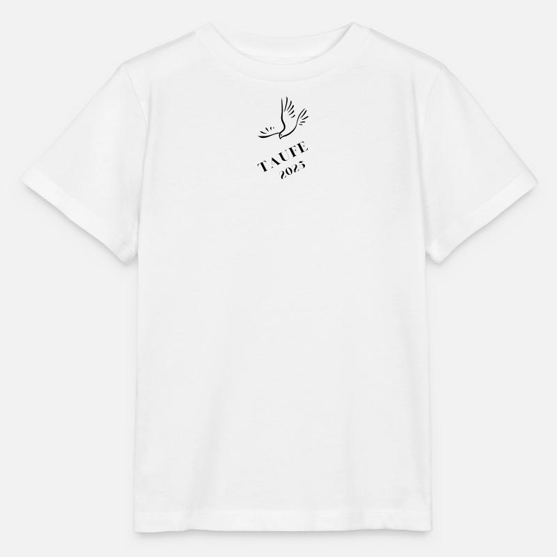 Taufe 2025 Taube hinabschwebend Taufgeschenk 2025 - Stanley/Stella Kinder T-Shirt MINI CREATOR  - Weiß
