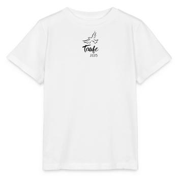 Taufe 2025 Taube abhebend Heiliger Geist - Stanley/Stella Kinder T-Shirt MINI CREATOR  - Weiß - Vorne - Maike (125cm)