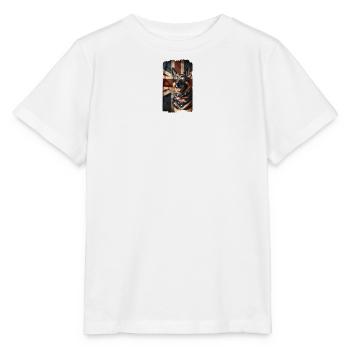Berger allemand avec drapeau de la Grande-Bretagne - T-shirt bio MINI CREATOR Stanley/Stella Enfant - blanc - Devant - Maike (125cm)