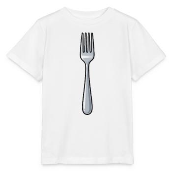 Gabel - Stanley/Stella Kinder T-Shirt MINI CREATOR  - Weiß - Vorne - Maike (125cm)