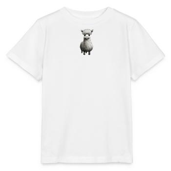 Alpaga doux - T-shirt bio MINI CREATOR Stanley/Stella Enfant - blanc - Devant - Maike (125cm)