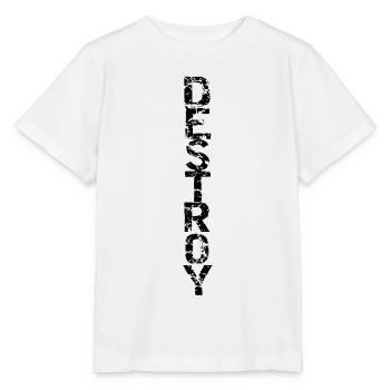 Destroy in black - Stanley/Stella MINI CREATOR Kids’ T-Shirt - white - Front - Maike (125cm)