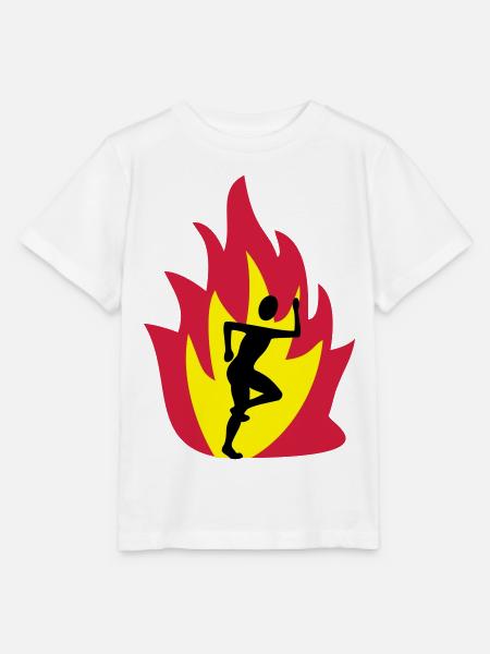 Läufer Flamme - Stanley/Stella Kinder T-Shirt MINI CREATOR - Weiß