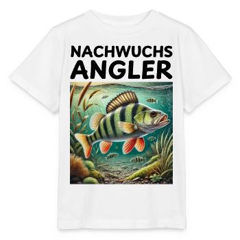 Jeunes pêcheurs - Perche motif Pêcheurs Enfants - T-shirt bio MINI CREATOR Stanley/Stella Enfant - blanc - Devant - Maike (125cm)