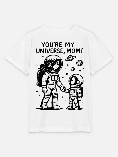 Kosmische Hand in Hand - Stanley/Stella Kinder T-Shirt MINI CREATOR  - Weiß