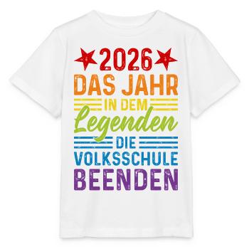 2026 Ending the Year in the Legends of Elementary School - Stanley/Stella MINI CREATOR Kids’ T-Shirt - white - Front - Maike (125cm)