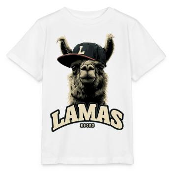 Jupes Lamas - T-shirt bio MINI CREATOR Stanley/Stella Enfant - blanc - Devant - Maike (125cm)