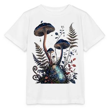Champignons stellaires et gemme lumineuse - T-shirt bio MINI CREATOR Stanley/Stella Enfant - blanc - Devant - Maike (125cm)