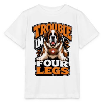 Saint Bernard - Stanley/Stella MINI CREATOR Kids’ T-Shirt - white - Front - Maike (125cm)
