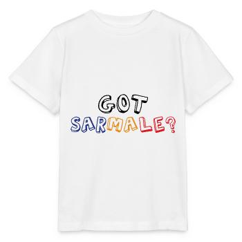 Habe Sarmale | Rumänischer Essenshumor - Stanley/Stella Kinder T-Shirt MINI CREATOR  - Weiß - Vorne - Maike (125cm)