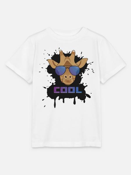 Giraffe cool - Stanley/Stella Kinder T-Shirt MINI CREATOR  - Weiß