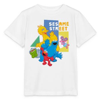 Sesamstraße Charaktere Glücklich - Stanley/Stella Kinder T-Shirt MINI CREATOR  - Weiß - Vorne - Maike (125cm)
