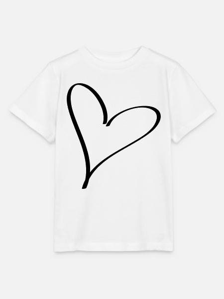 Herz - Stanley/Stella Kinder T-Shirt MINI CREATOR - Weiß