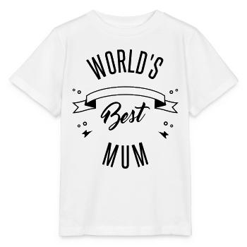 WORLD'S BEST MUM - Stanley/Stella MINI CREATOR Kids’ T-Shirt - white - Front - Maike (125cm)