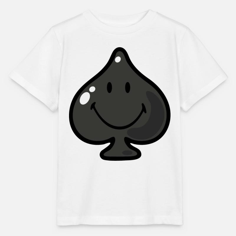 Smiley Spar Sort - Stanley/Stella T-shirt MINI CREATOR til børn - hvid