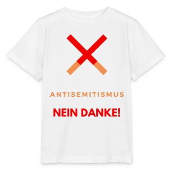 Kein Antisemitismus, Nein Danke, Nein Rassismus - Stanley/Stella Kinder T-Shirt MINI CREATOR  - Weiß - Vorne - Maike (125cm)