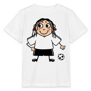 Frauenfußball Damenmannschaft neutral weiß - Stanley/Stella Kinder T-Shirt MINI CREATOR  - Weiß - Vorne - Maike (125cm)