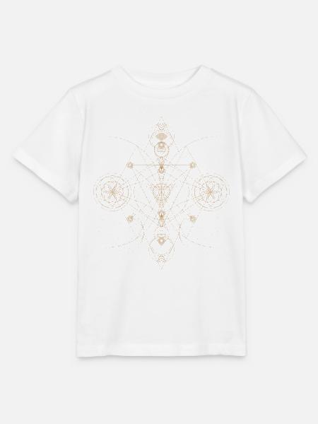 Abstraktes Punktdesign - Stanley/Stella Kinder T-Shirt MINI CREATOR - Weiß