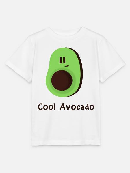 Coole Avokado - Stanley/Stella Kinder T-Shirt MINI CREATOR - Weiß