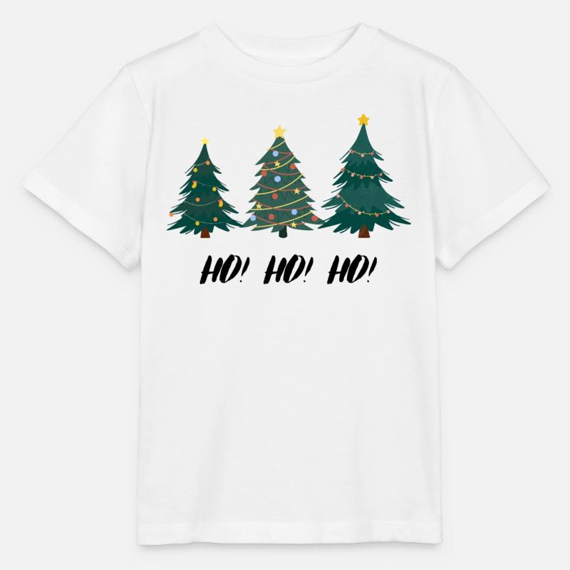Sapin de Noël HOHOHO - T-shirt bio MINI CREATOR Stanley/Stella Enfant - blanc
