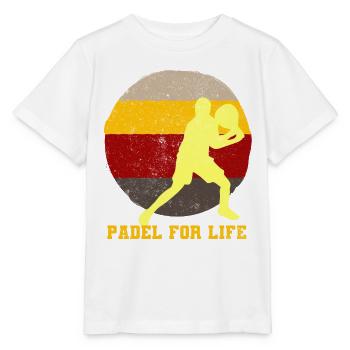 Padel Paddle Racket Tennis Sport I Gift - Stanley/Stella MINI CREATOR Kids’ T-Shirt - white - Front - Maike (125cm)