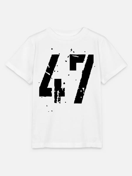 47 Nummer 47 - Stanley/Stella Kinder T-Shirt MINI CREATOR  - Weiß