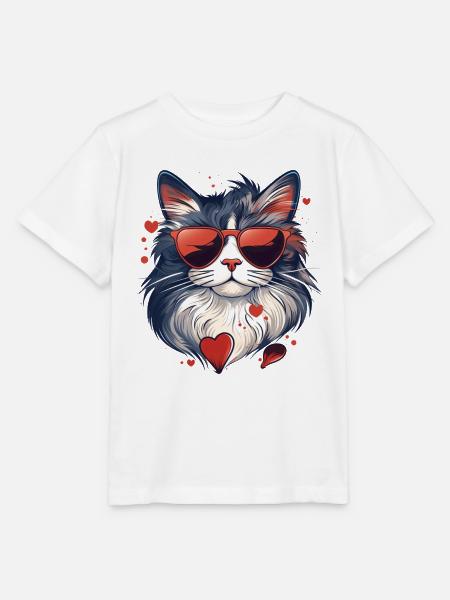 Katzenliebe - Stanley/Stella Kinder T-Shirt MINI CREATOR  - Weiß