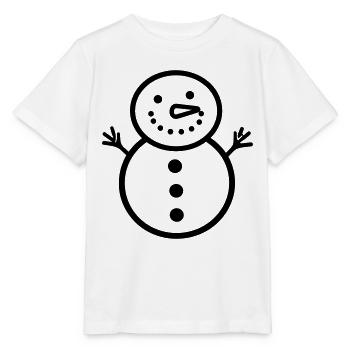 Bonhomme de neige - T-shirt bio MINI CREATOR Stanley/Stella Enfant - blanc - Devant - Maike (125cm)