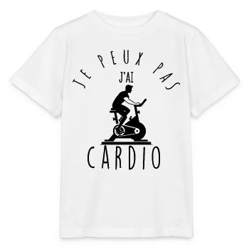 Ich kann nicht, ich habe Cardio. - Stanley/Stella Kinder T-Shirt MINI CREATOR  - Weiß - Vorne - Maike (125cm)
