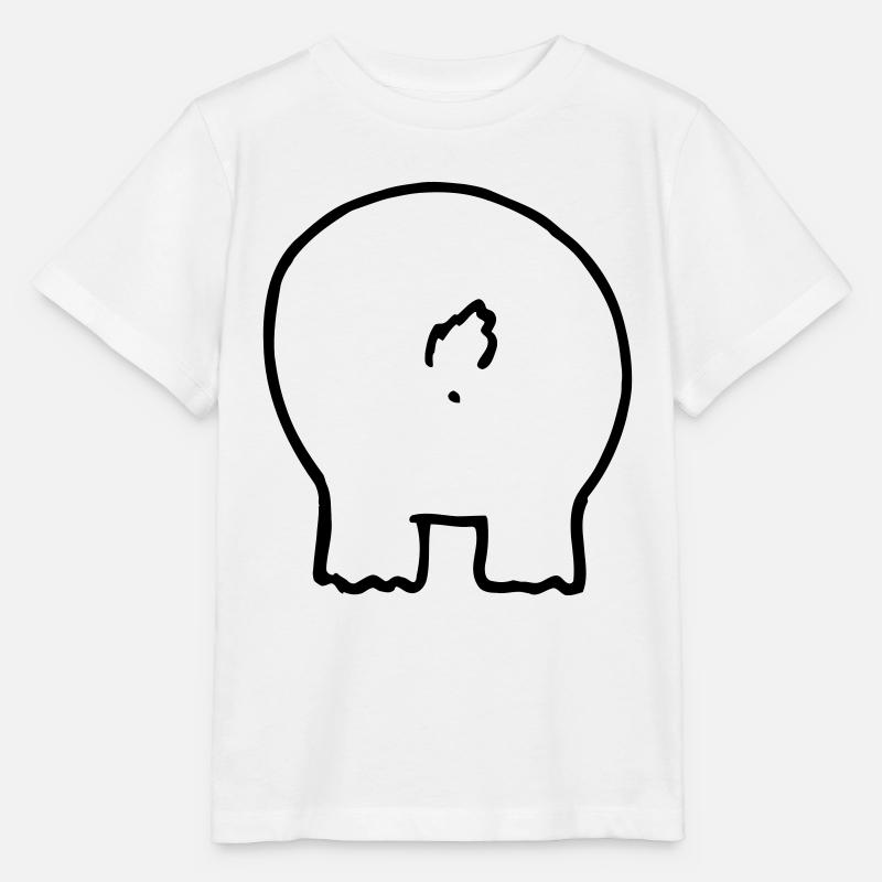 Bear printed 2 sides - T-shirt bio MINI CREATOR Stanley/Stella Enfant - blanc